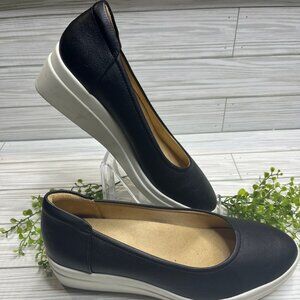 Naturalizer Black Slip-On Comfort Wedge Shoes – Size 8.5W (Gently Used)